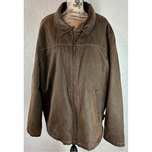 Columbia Men’s Distressed Faux Leather Jacket, size XXL